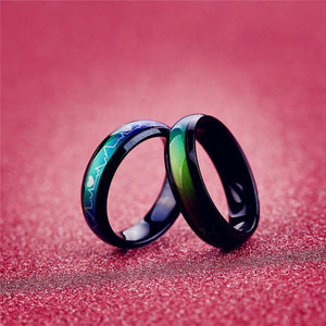 Black Color Pulsing Mood Ring - Free Worldwide Shipping!