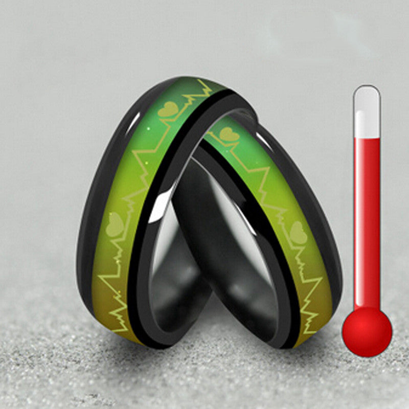 Black Color Pulsing Mood Ring - Free Worldwide Shipping!