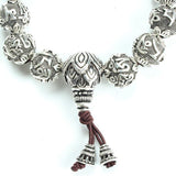 Six Words Mantras Tibetan Silver Bracelet